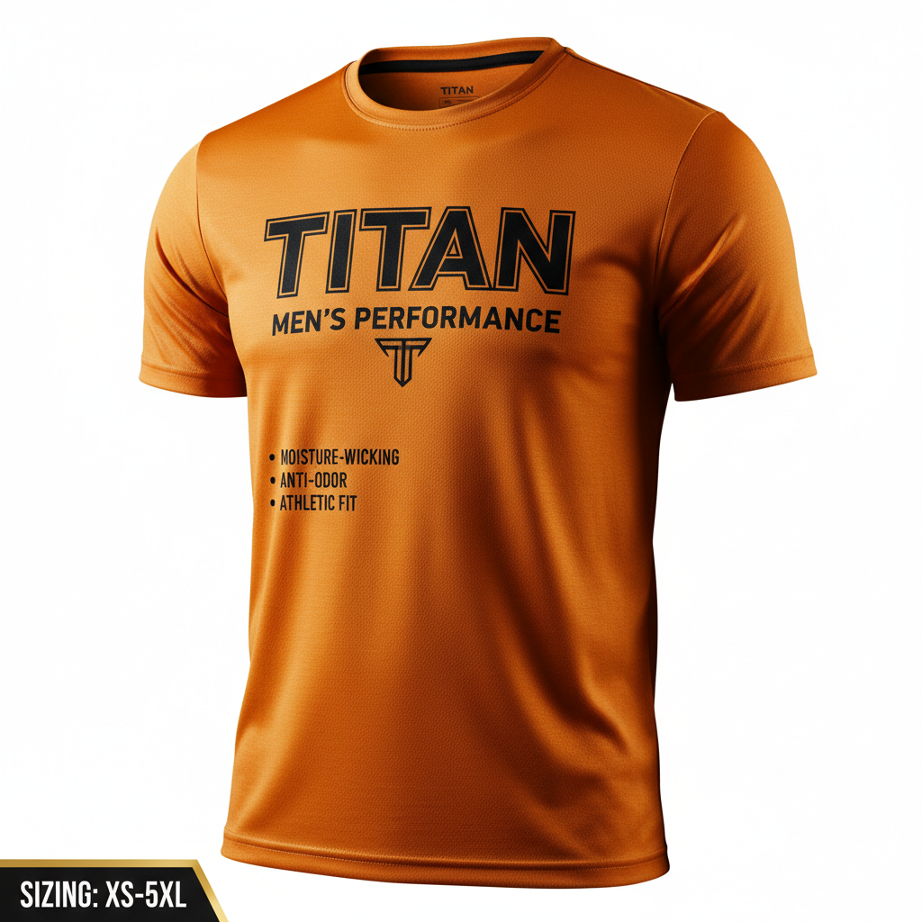 TITAN Performance T-Shirt - Men's Orange