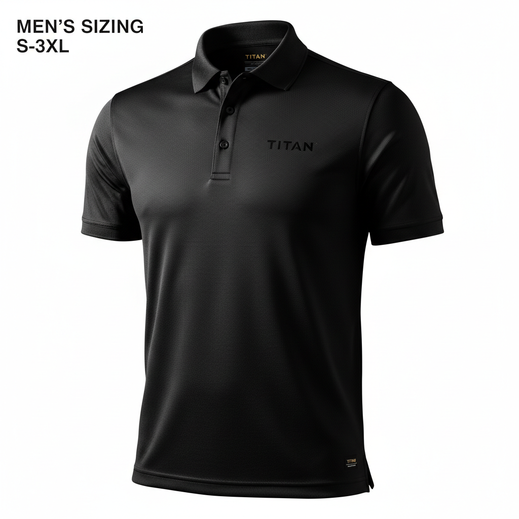TITAN Polo Shirt - Men's Black