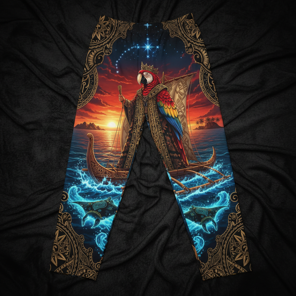 TITAN Polynesian Navigator Macaw Women's Lounge Pants — Crown Edition