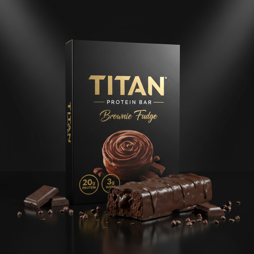 TITAN Protein Bar - Brownie Fudge