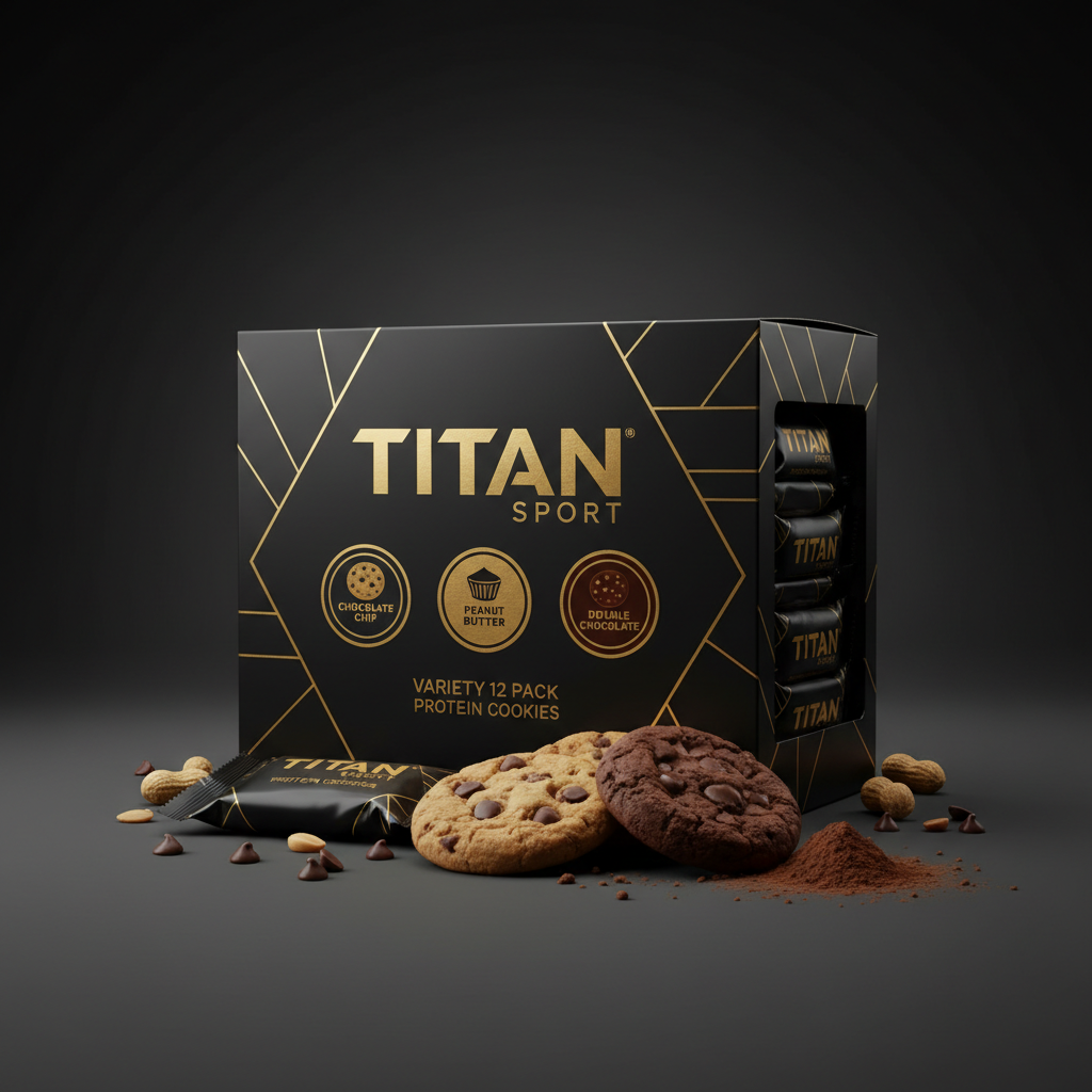TITAN Protein Cookie - Variety 12 Pack