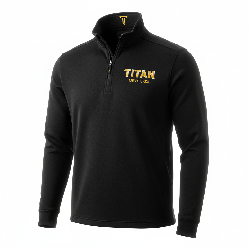 TITAN Quarter-Zip Pullover - Men's Black