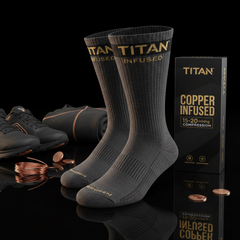 TITAN Recovery Socks - Copper Infused (2 Pack)