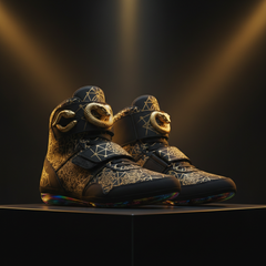 TITAN Sacred Geometry Wrestling Shoes — Exclusive Combat Sports Footwear 🔮🖤