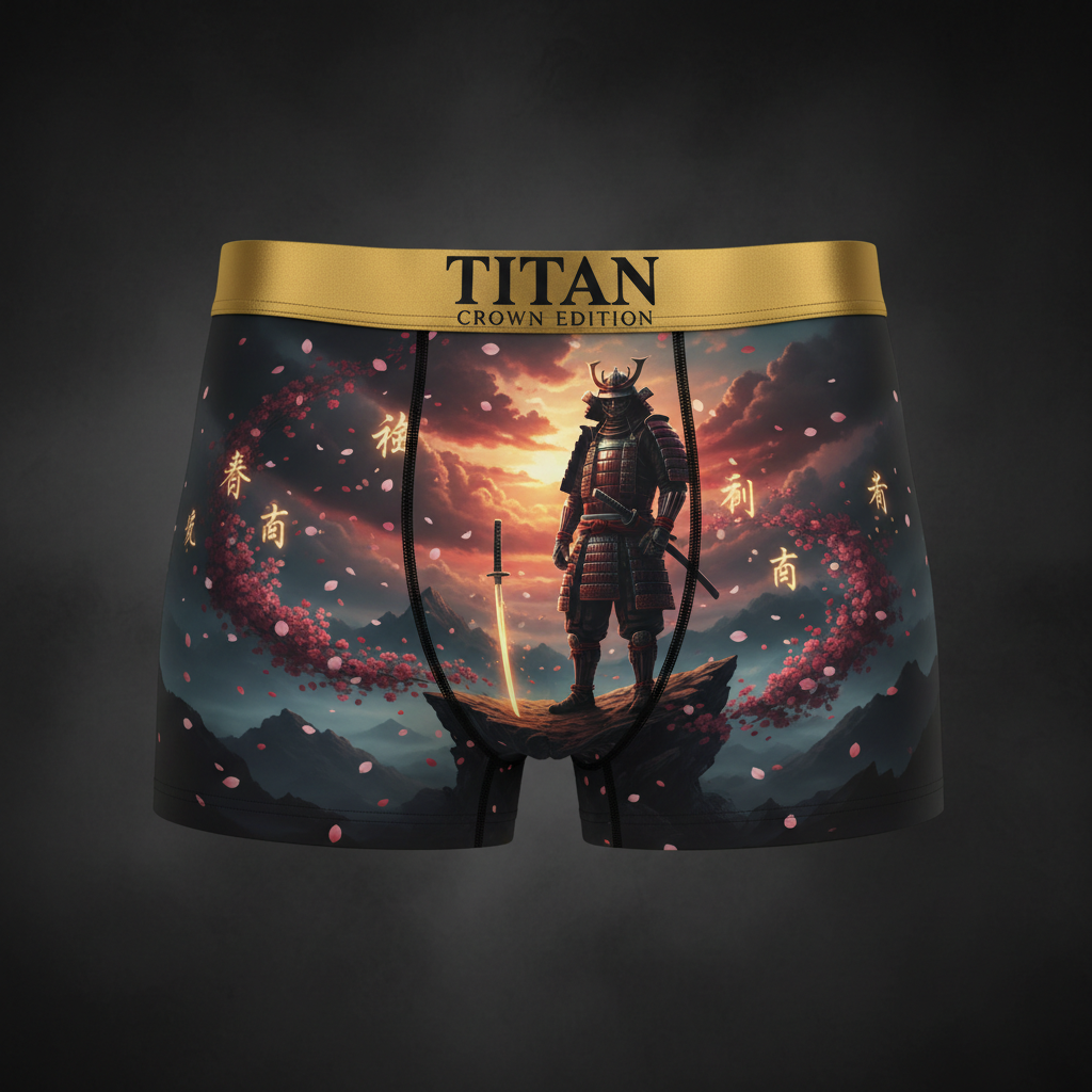 TITAN Samurai Spirit Men's Boxer Briefs — Crown Edition