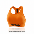 TITAN Sports Bra - Women's Orange High-Impact