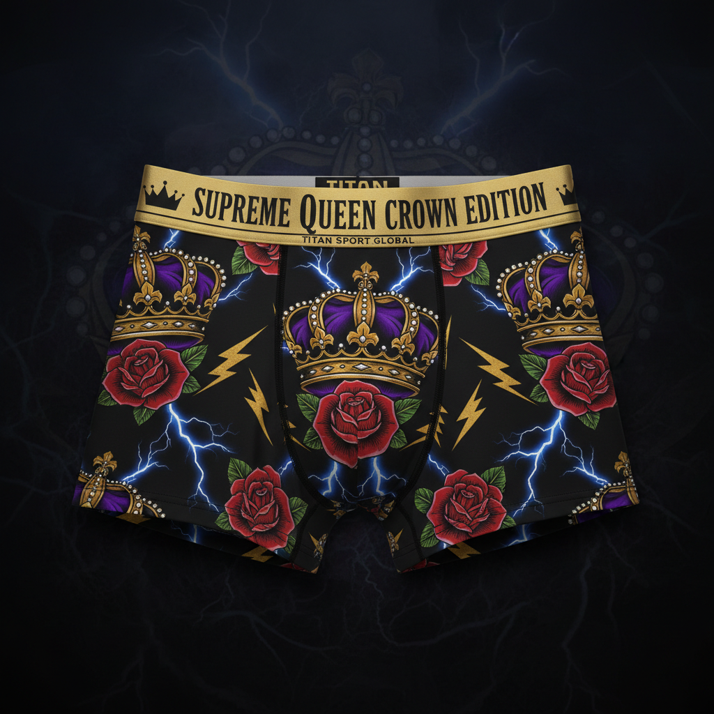 TITAN Women's Cozy Boxer Shorts — TITAN Supreme Queen Crown Edition