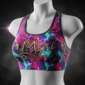 TITAN SWAG HER Sports Bra - Neon Crown