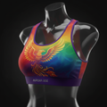 TITAN SWAG HER Sports Bra — Rainbow Phoenix