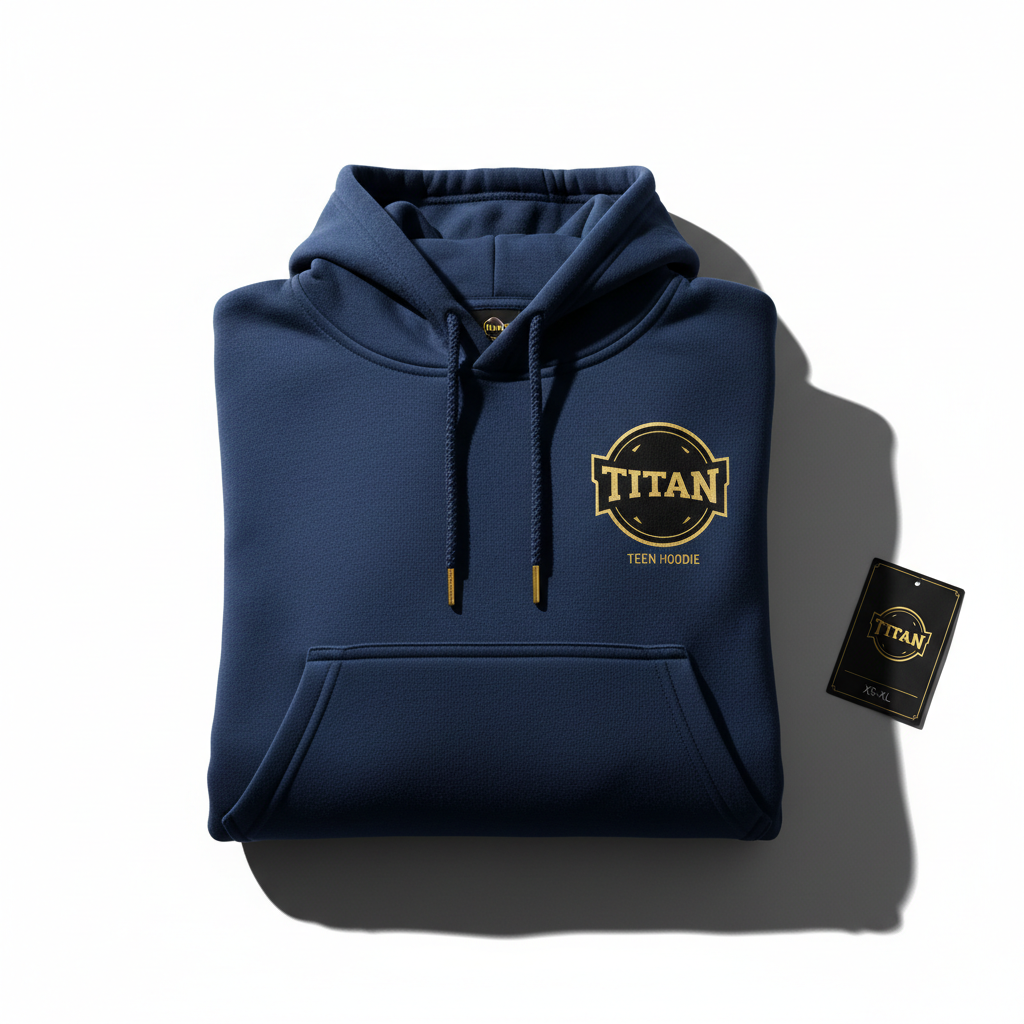 TITAN Teen Hoodie - Navy XS-XL