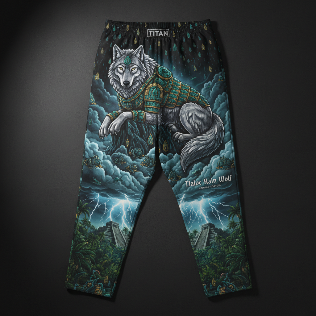TITAN Tlaloc Rain Wolf Men's Lounge Pants — Crown Edition