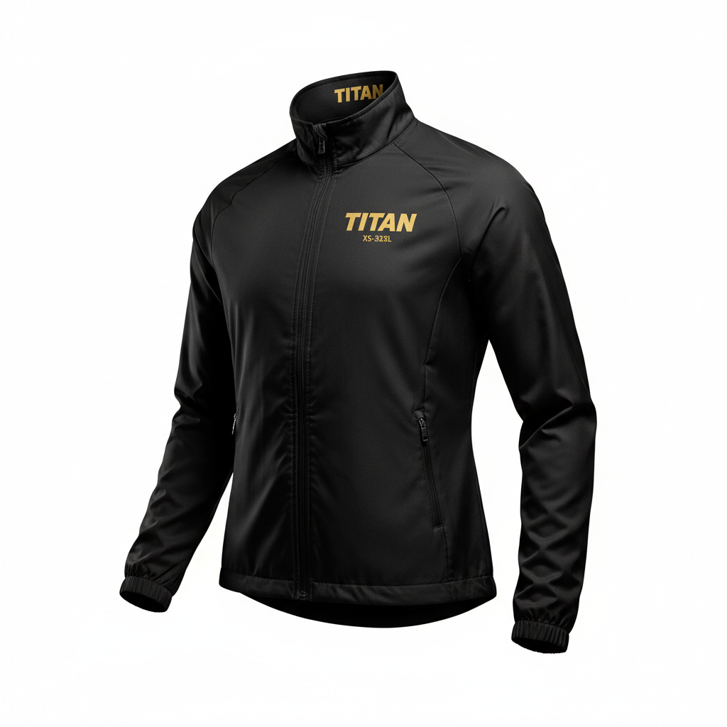 TITAN Track Jacket - Women's Black Zip-Up
