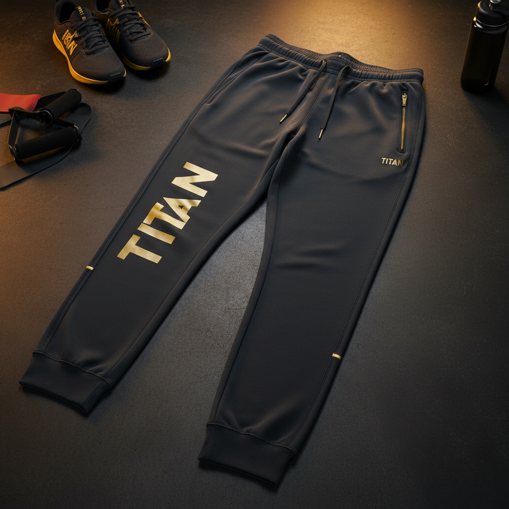 TITAN Training Joggers - Charcoal Tapered Fit