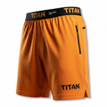 TITAN Training Shorts - Men's Orange 7"