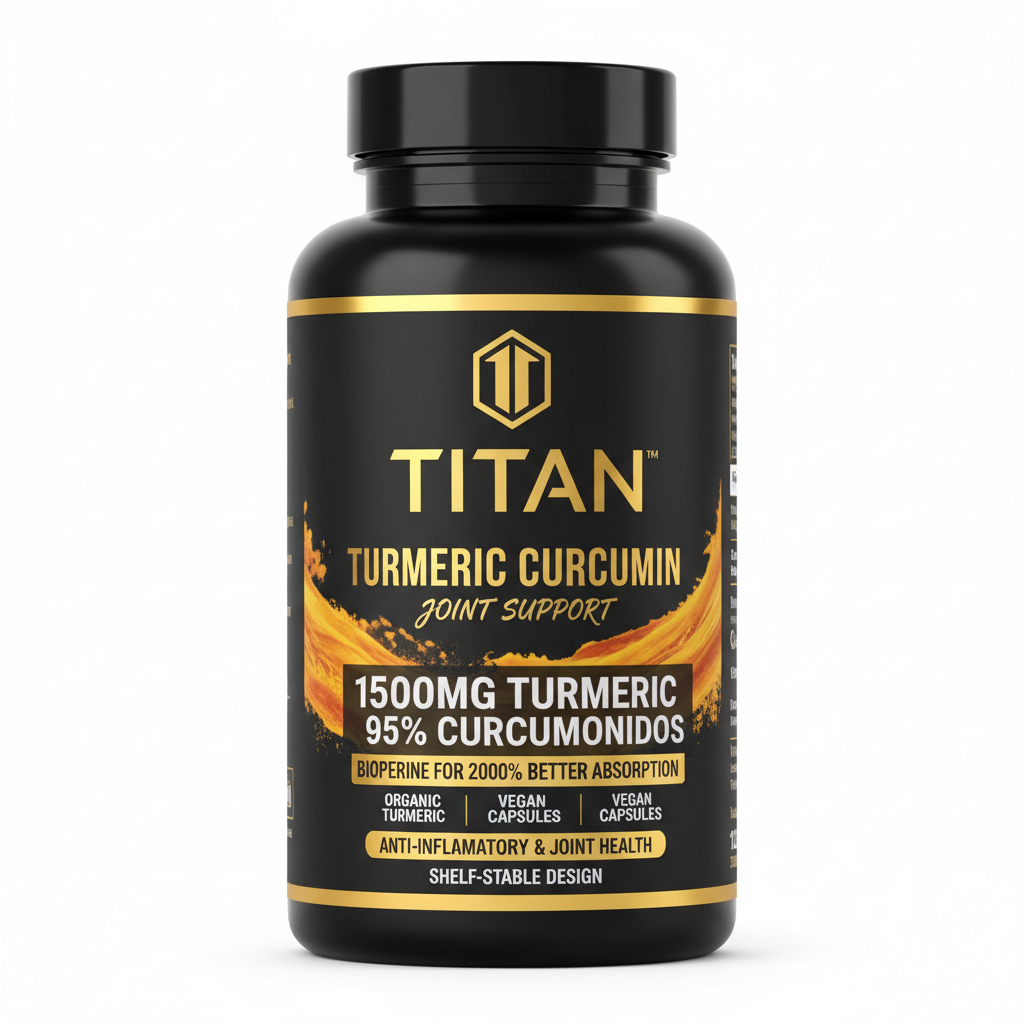 TITAN Turmeric Curcumin - Joint Support - 120 Capsules