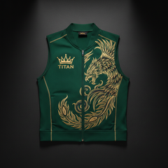 TITAN Unisex Thermogenic Sauna Sweat Vest — Emerald Phoenix Crown Edition