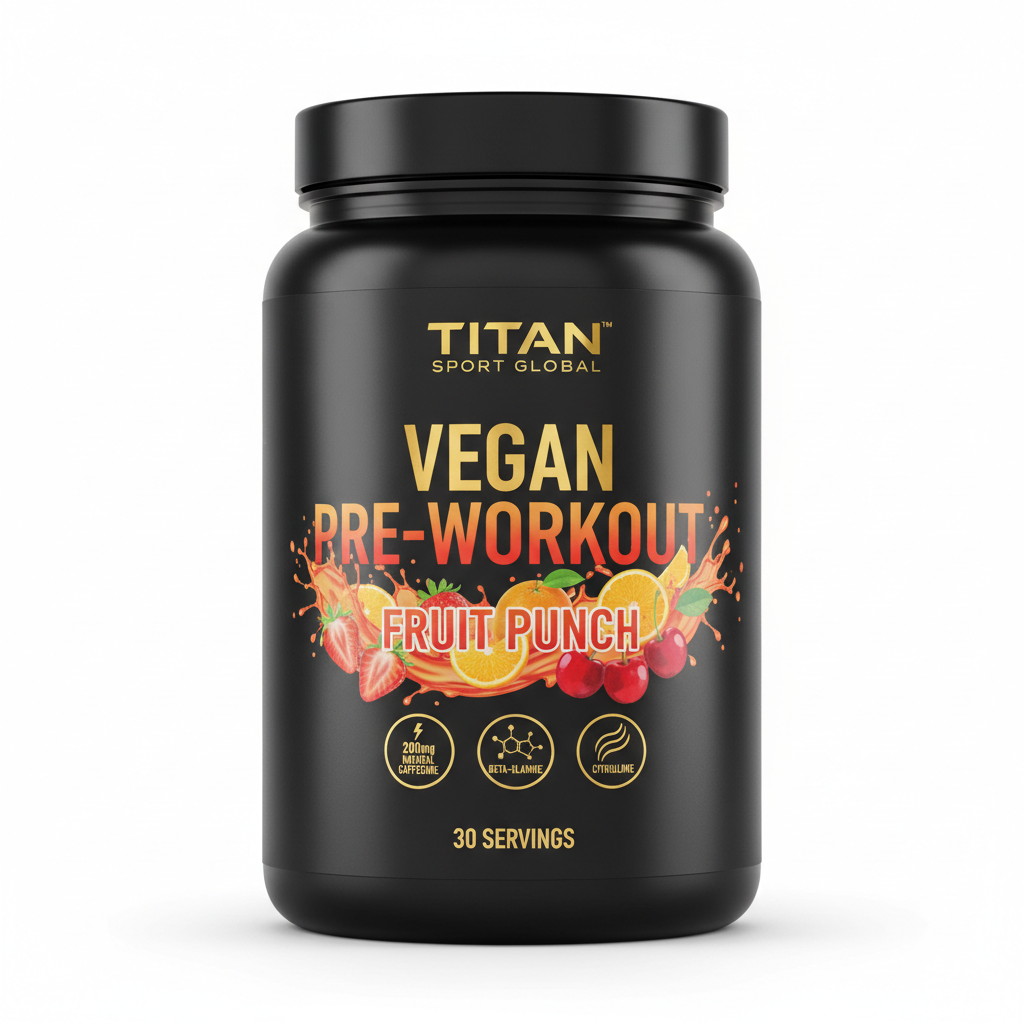 TITAN Vegan Pre-Workout - Fruit Punch 30 Servings