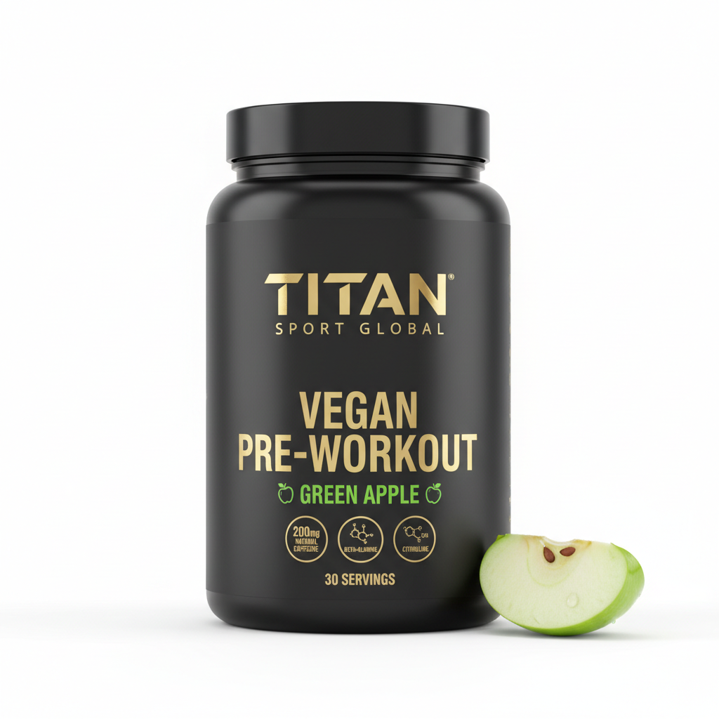 TITAN Vegan Pre-Workout - Green Apple 30 Servings