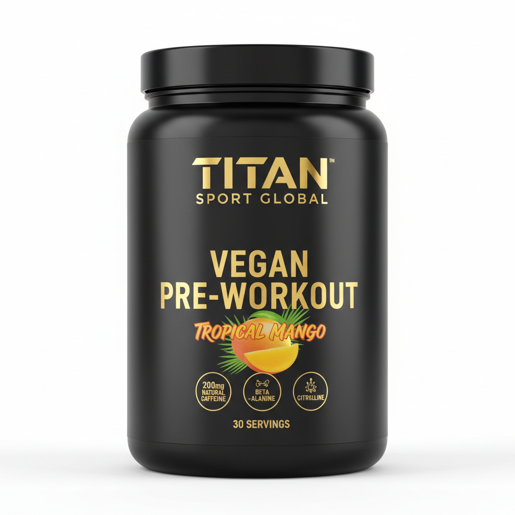 TITAN Vegan Pre-Workout - Tropical Mango 30 Servings