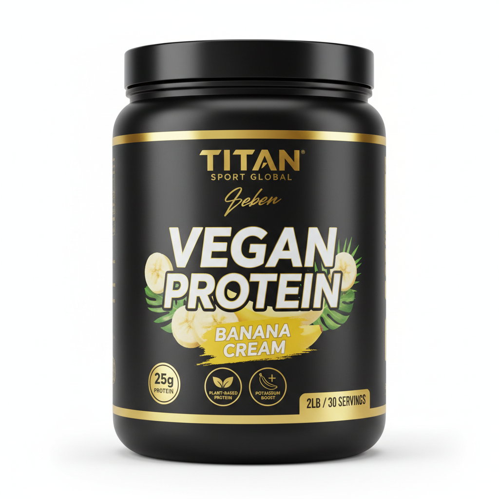 TITAN Vegan Protein - Banana Cream 2lb