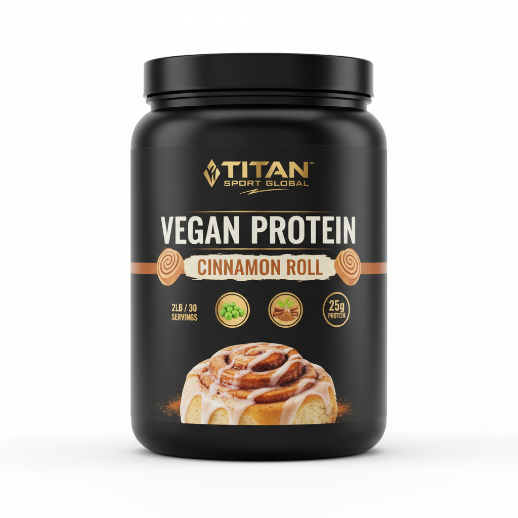 TITAN Vegan Protein - Cinnamon Roll 2lb