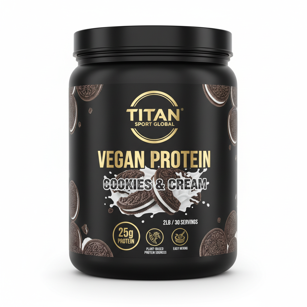 TITAN Vegan Protein - Cookies & Cream 2lb