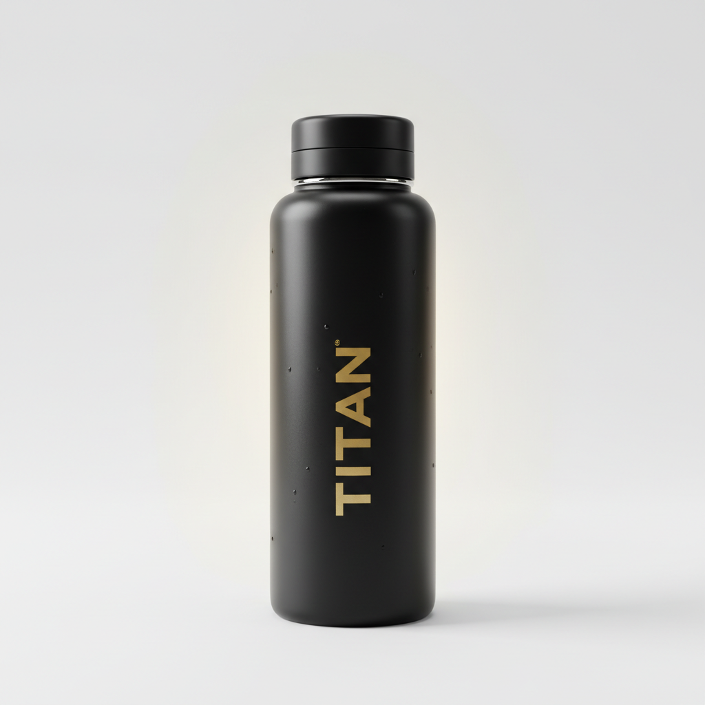 TITAN Water Bottle - 32oz Stainless Steel Wide Mouth