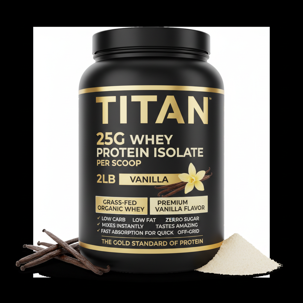 TITAN Whey Protein Isolate - Vanilla - 2lb
