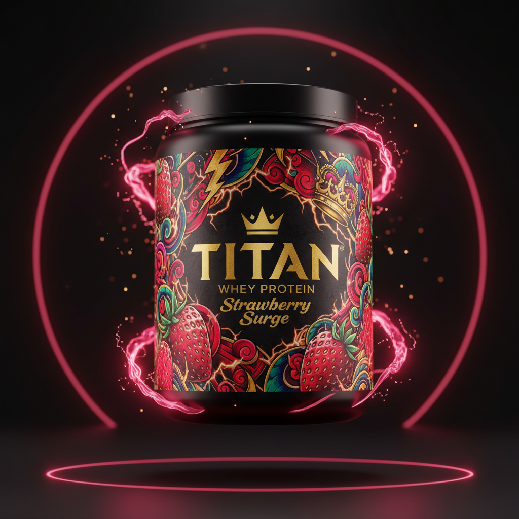 TITAN Whey Protein — Strawberry Surge