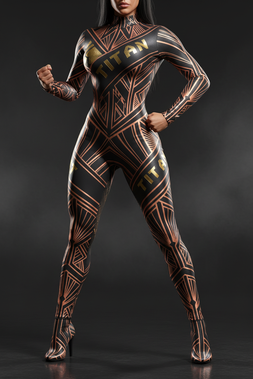 TITAN Women's Art Deco Catsuit