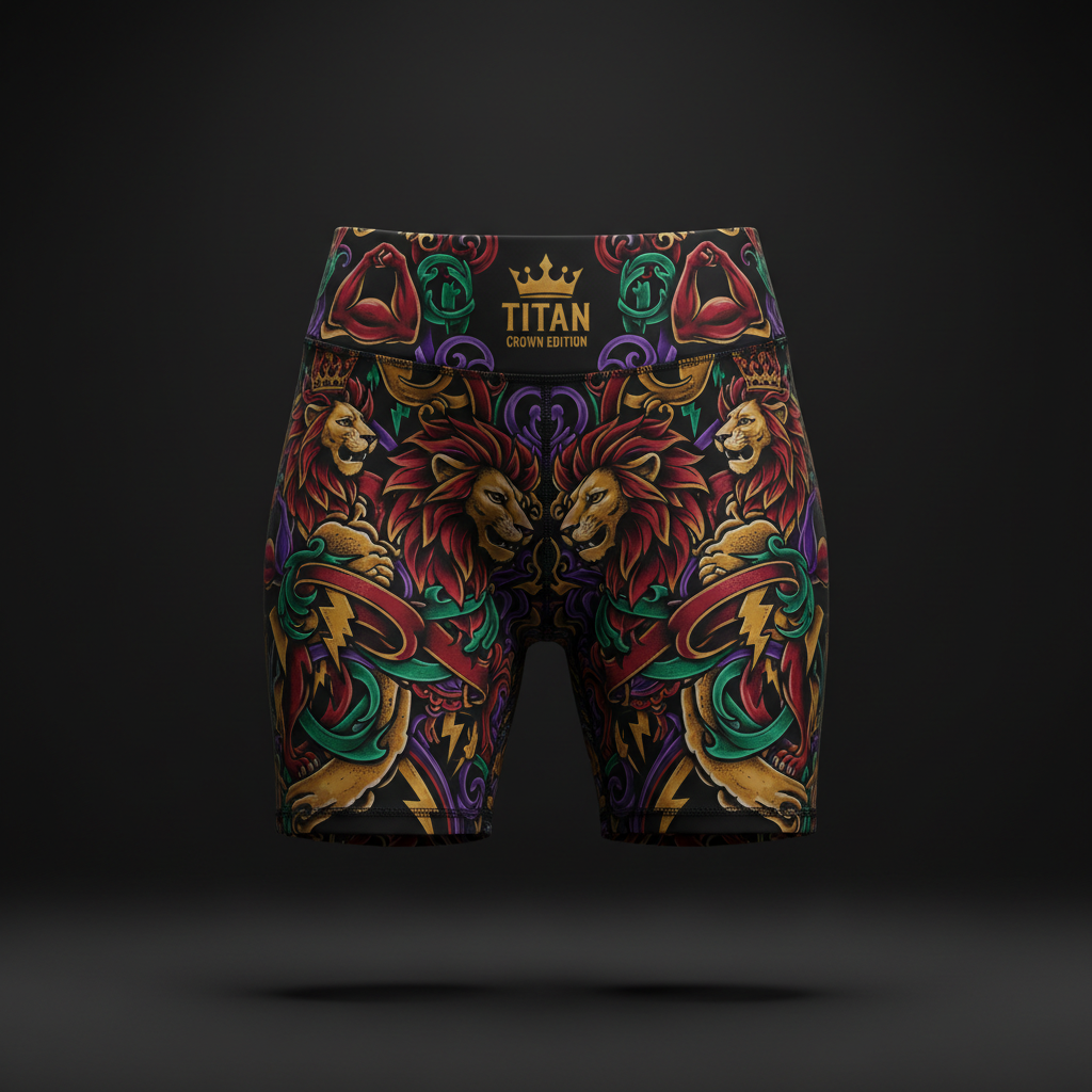 TITAN Women's Biker Shorts - Crown Edition