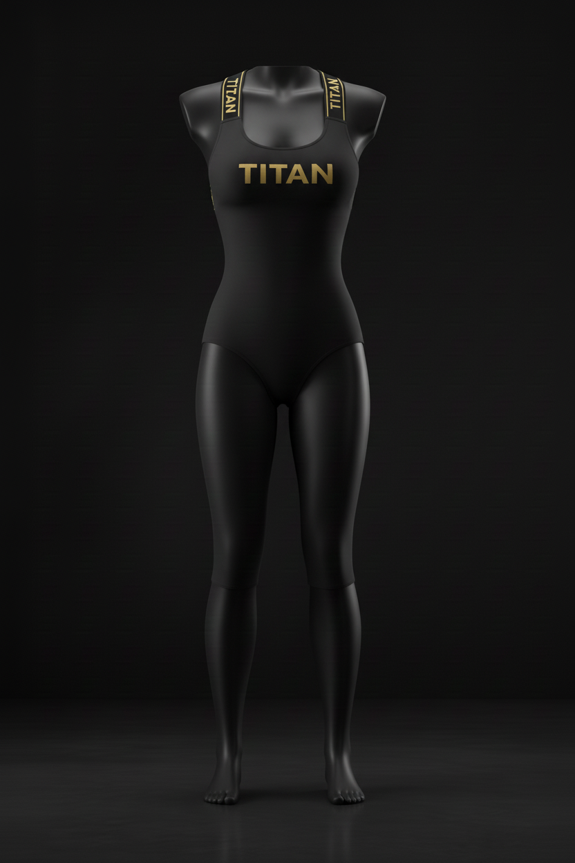 TITAN Women's Bodysuit with Attached Leggings