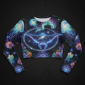 TITAN Women’s Cosmic Manta Ray Dream Long Sleeve Crop — Oceanus Edition