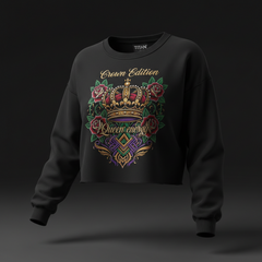 TITAN Women's Cropped Sweatshirt - Crown Edition