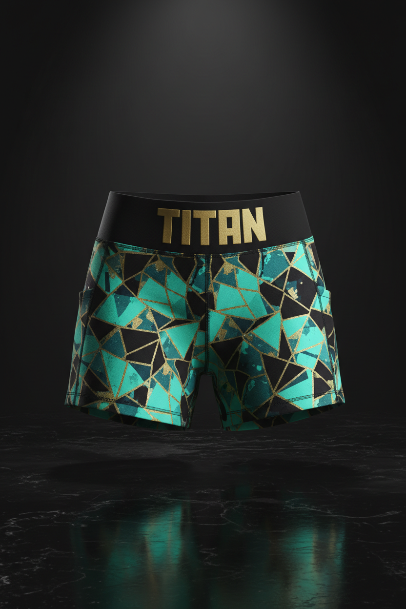 TITAN Women's Crystal Diamond Shorts