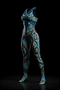 TITAN Women's Electric Tribal Catsuit