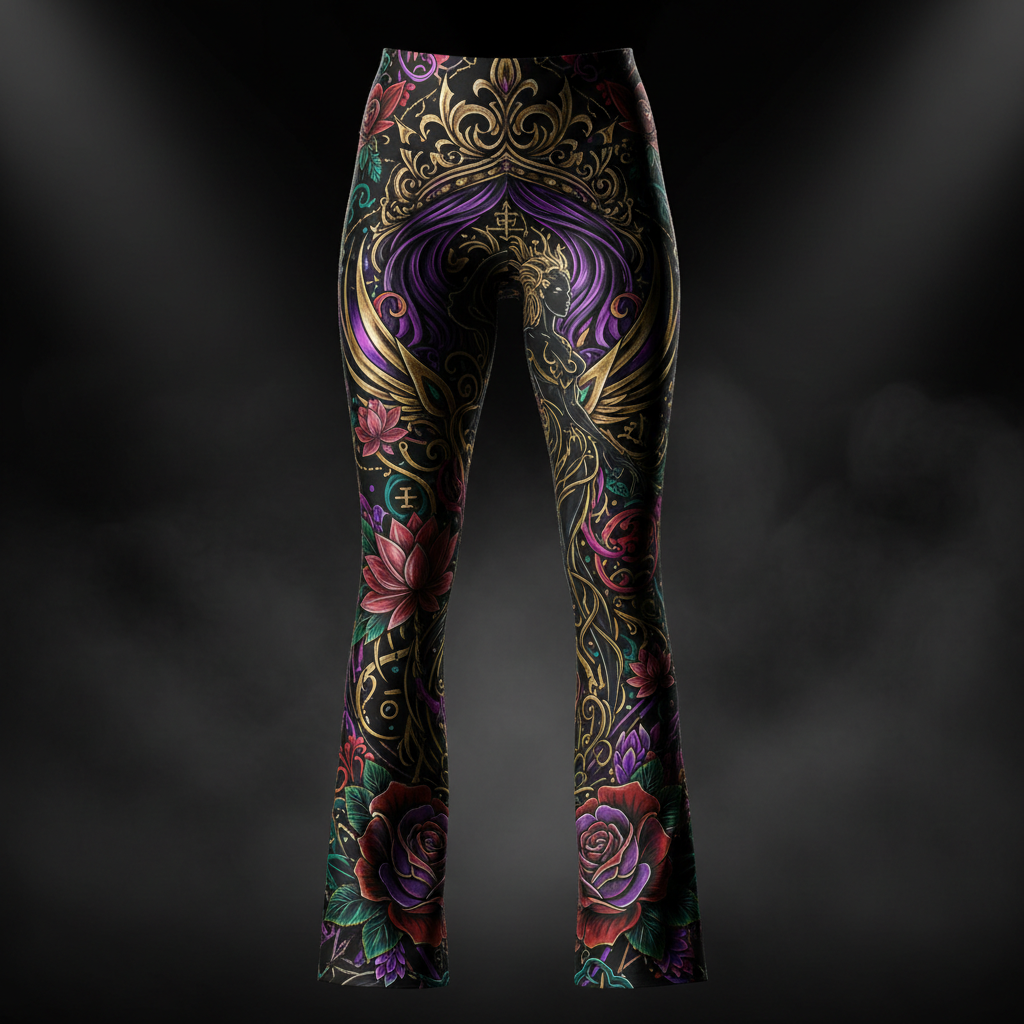 TITAN Women's Flare Leggings - Crown Edition