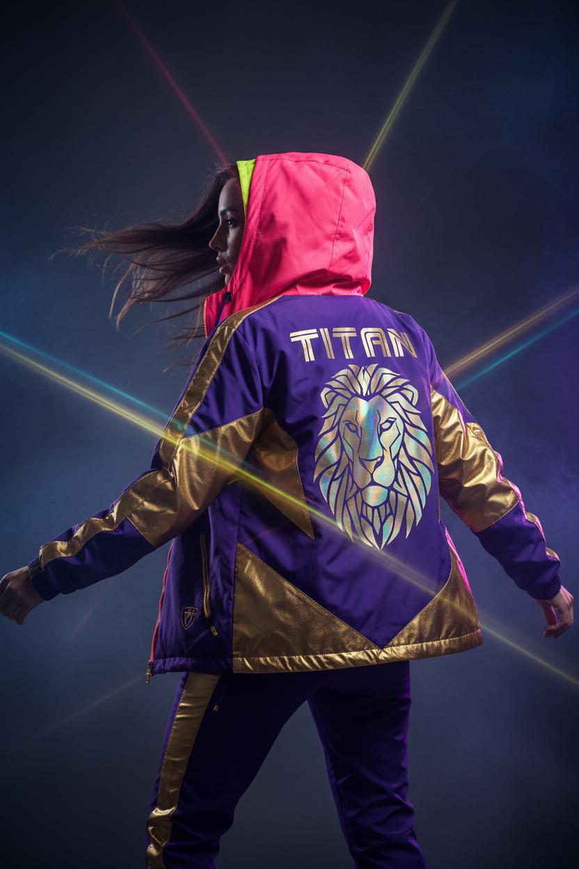 TITAN Women's Purple Windbreaker