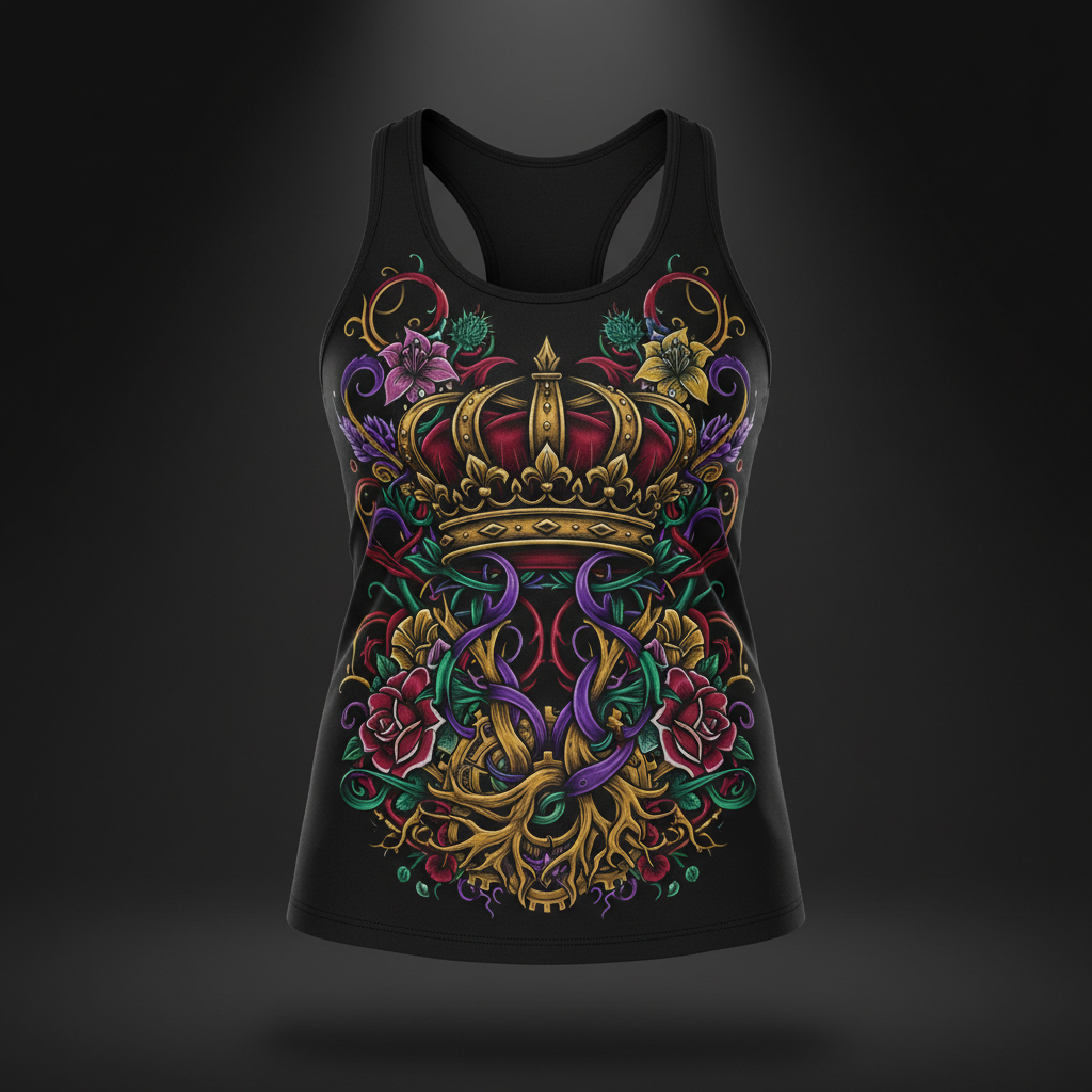 TITAN Women's Racerback Tank Top - Crown Edition