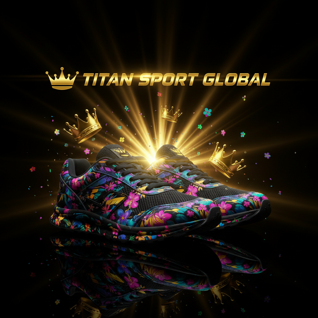 TITAN Women's Running Shoes — Floral Butterfly Crown Edition