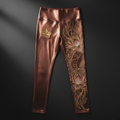TITAN Women's Slimming High-Waist Yoga Pants - Rose Gold Lotus Crown Edition