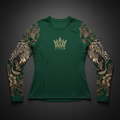 TITAN Women's Slimming Thermal Long Sleeve - Forest Green Jaguar Crown Edition