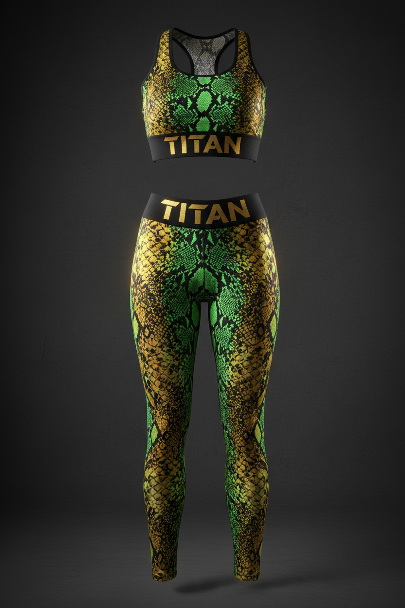 TITAN Women's Snake Skin Matching Set
