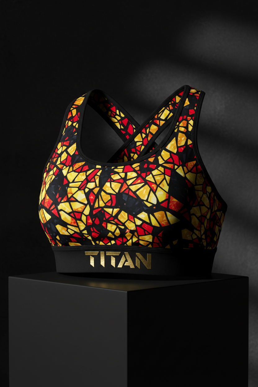 TITAN Women's Stained Glass Sports Bra
