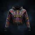 TITAN Women's Zip-Up Crop Hoodie - Crown Edition