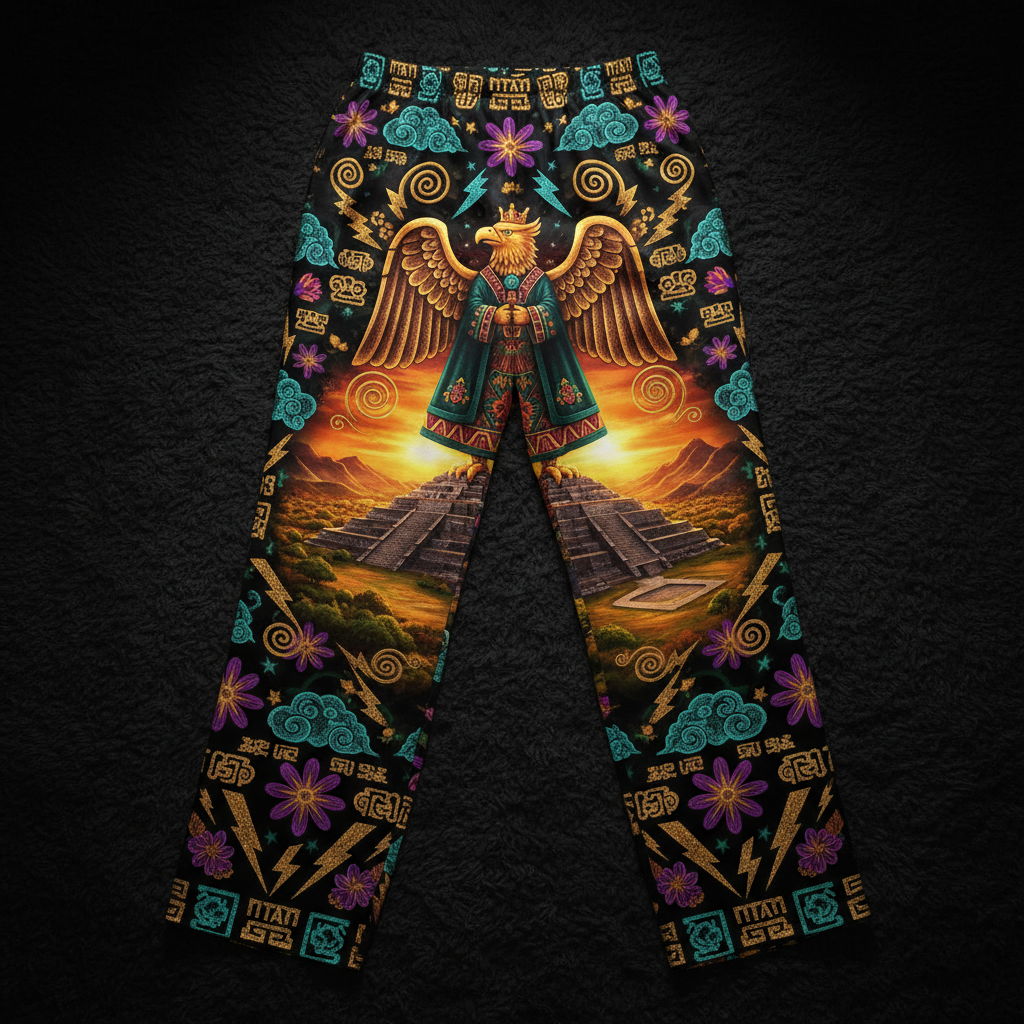 TITAN Zapotec Monte Alban Eagle Women's Lounge Pants — Crown Edition