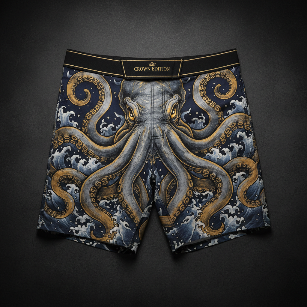 TITAN Men's Swim Trunks — Kraken King Crown Edition